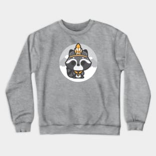 Woodland Scout Raccoon Crewneck Sweatshirt